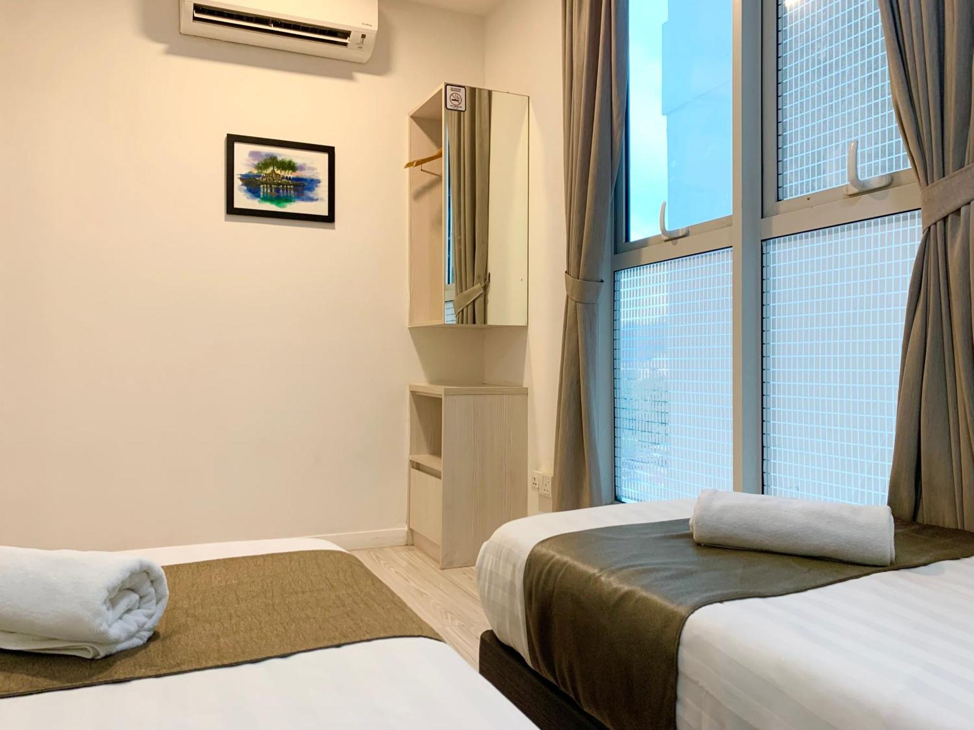 68sqm 2 bedroom, 1 Private bathroom شقة in مقاطعة الأعمال المركزية كوتا كينابالو الغرفة الصورة