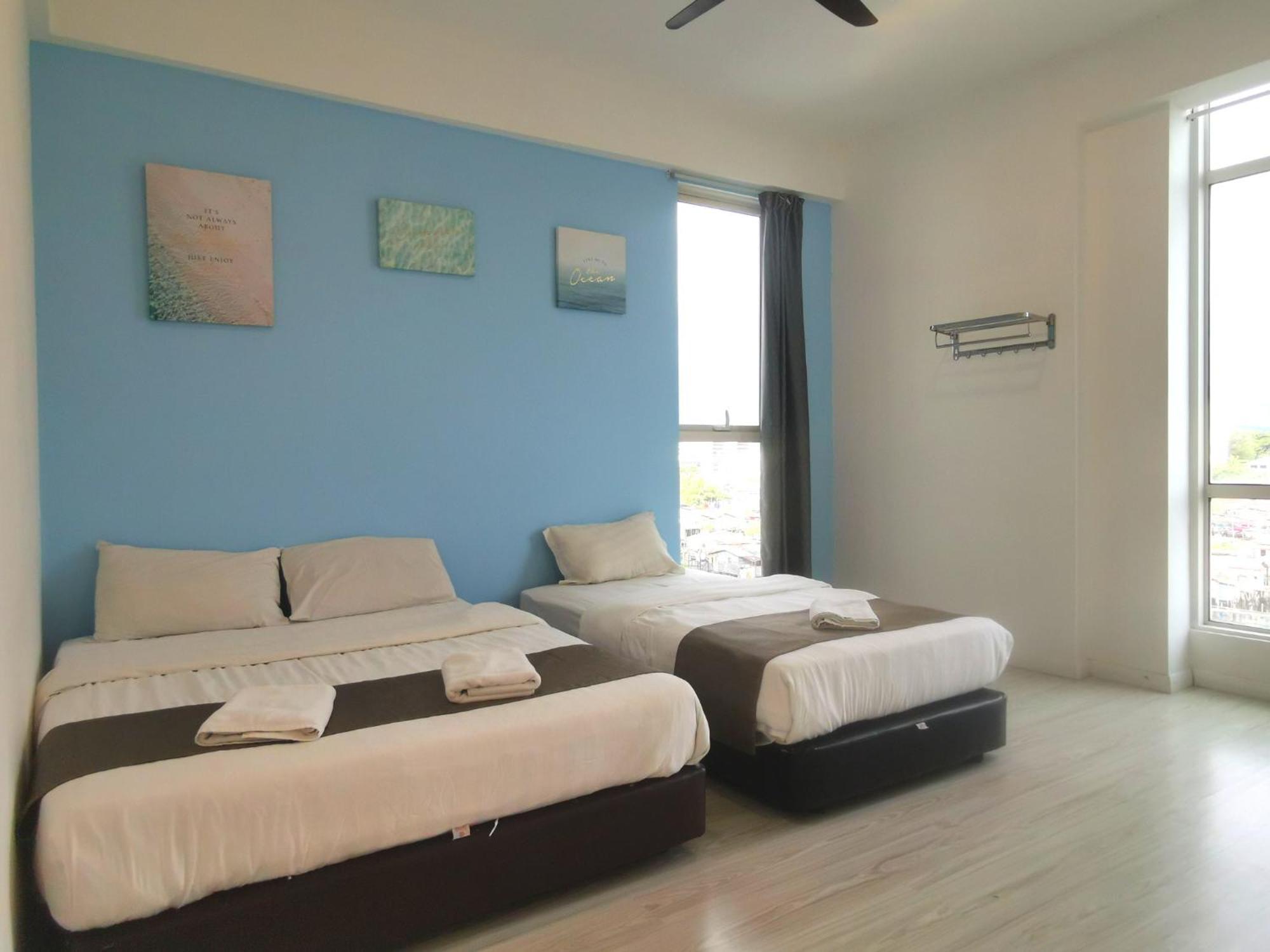 68sqm 2 bedroom, 1 Private bathroom شقة in مقاطعة الأعمال المركزية كوتا كينابالو الغرفة الصورة